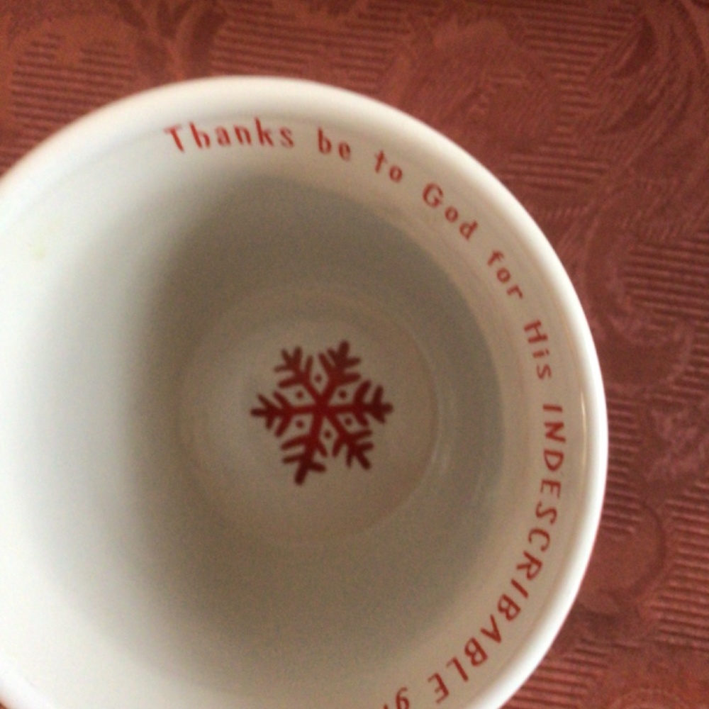 Set of 2 Devotional Mugs in Red and White 14 oz capacity - Picture 7 of 10